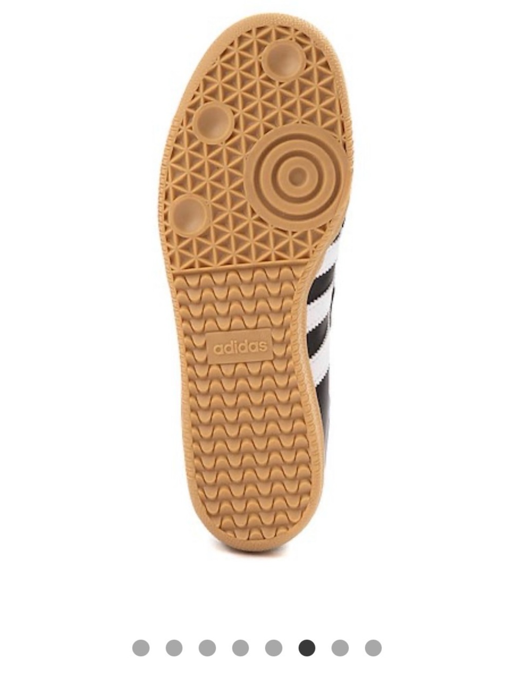 adidas women’s Samba Velcro Sneakers in Black, White & Gum - Picture 5 of 9